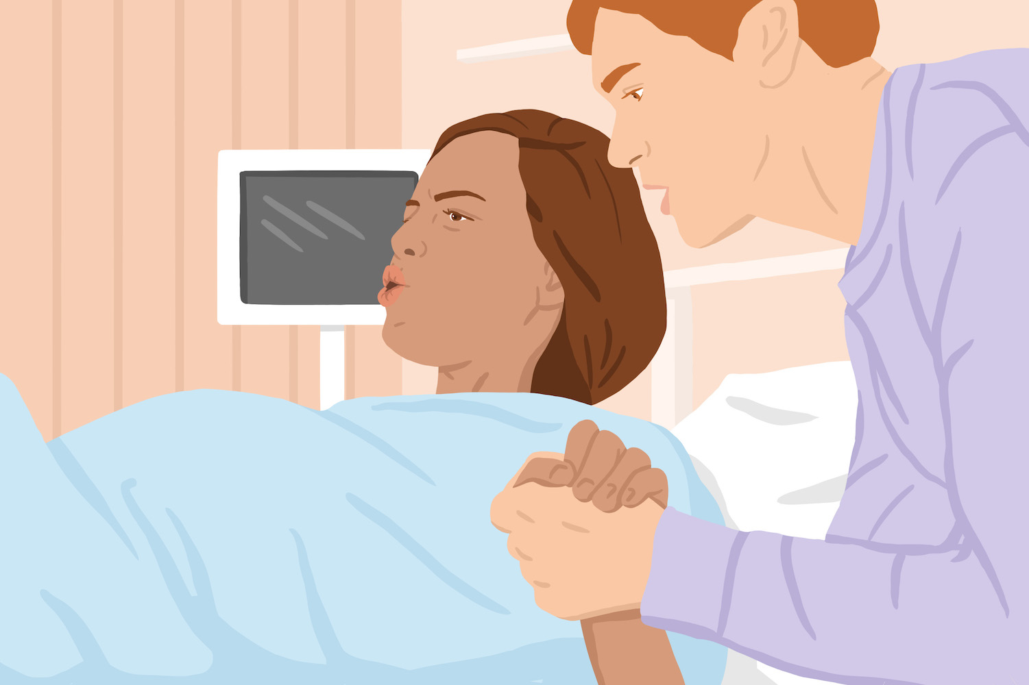 Delivery room illustration